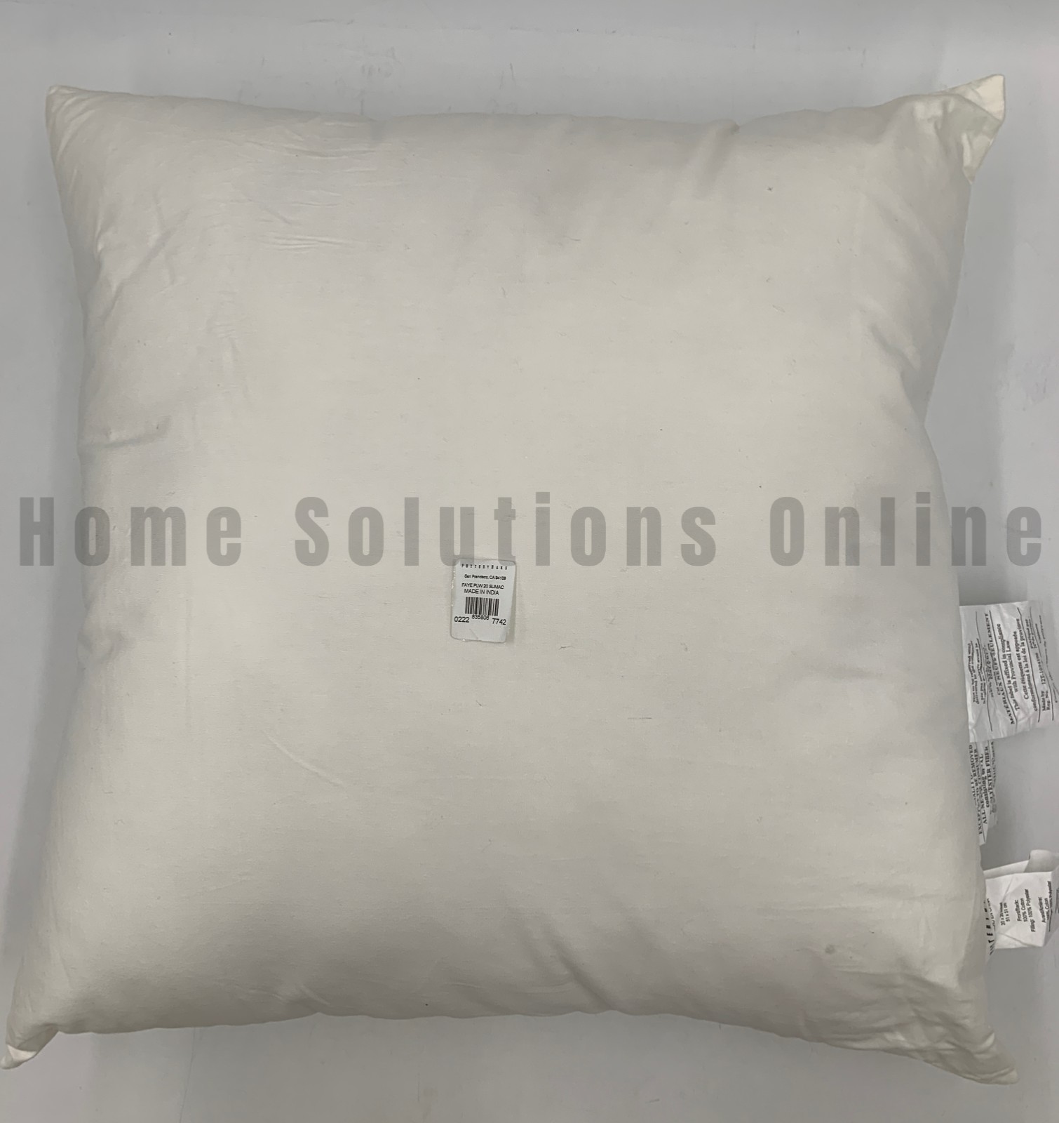 Pottery Barn 200 Thread Count Down Alternative Pillow Insert 20" #U4012 gallery