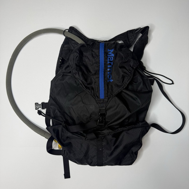 Marmot Kompressor Hydration Day Backpack Black Blue Lightweight Packable Hiking