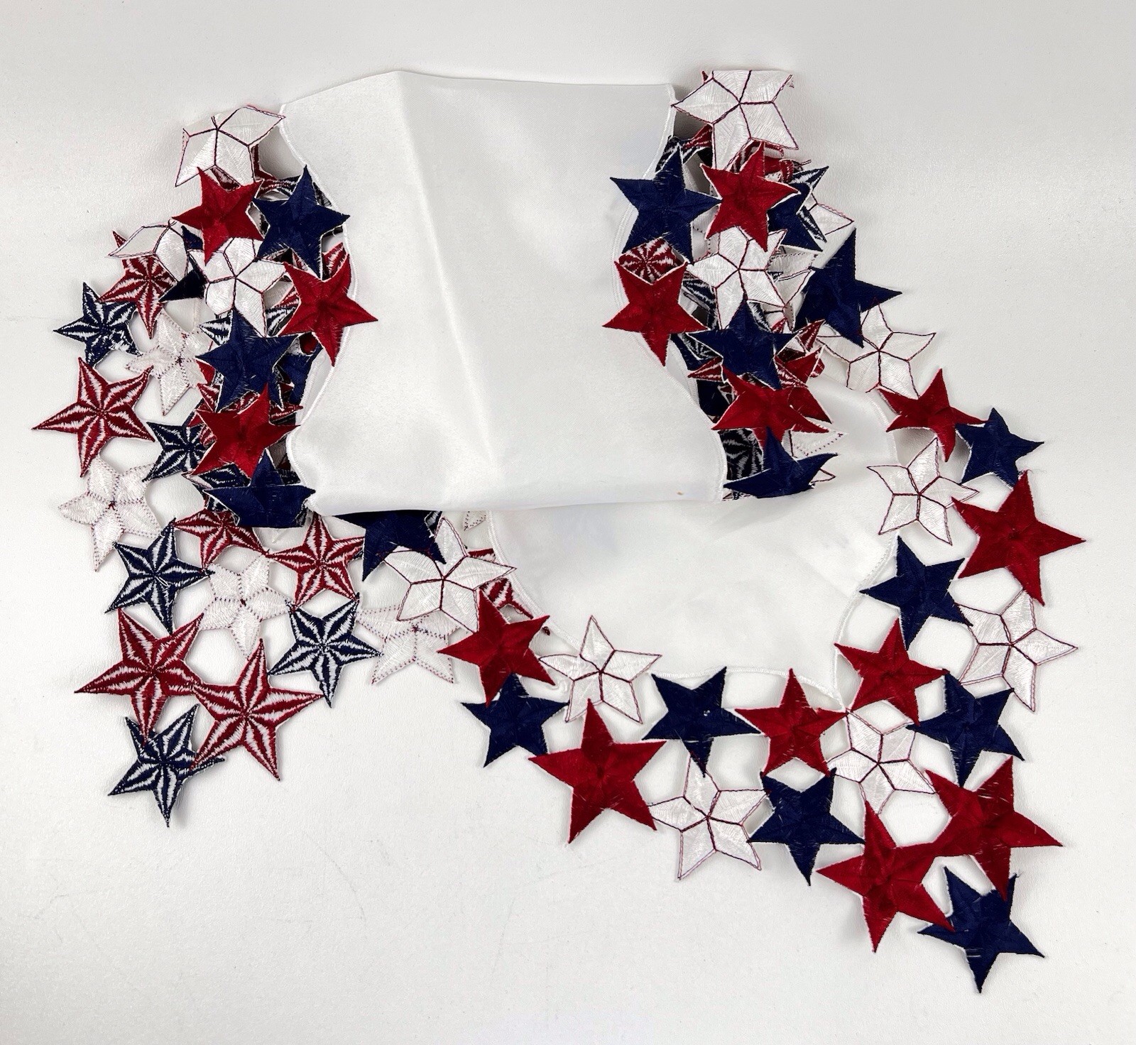 Stars Table Runner Red White Blue 66in Patriotic 4th Of July Decor Bella Lux gallery