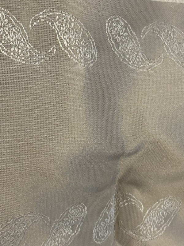 Croscill Home Comforter + 2 Shams QUEEN Jaquard soft yellow Beige white Corded gallery