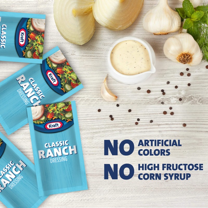 Kraft Ranch Single Serve Salad Dressing, 0.44 Ounce (Pack of 200) gallery