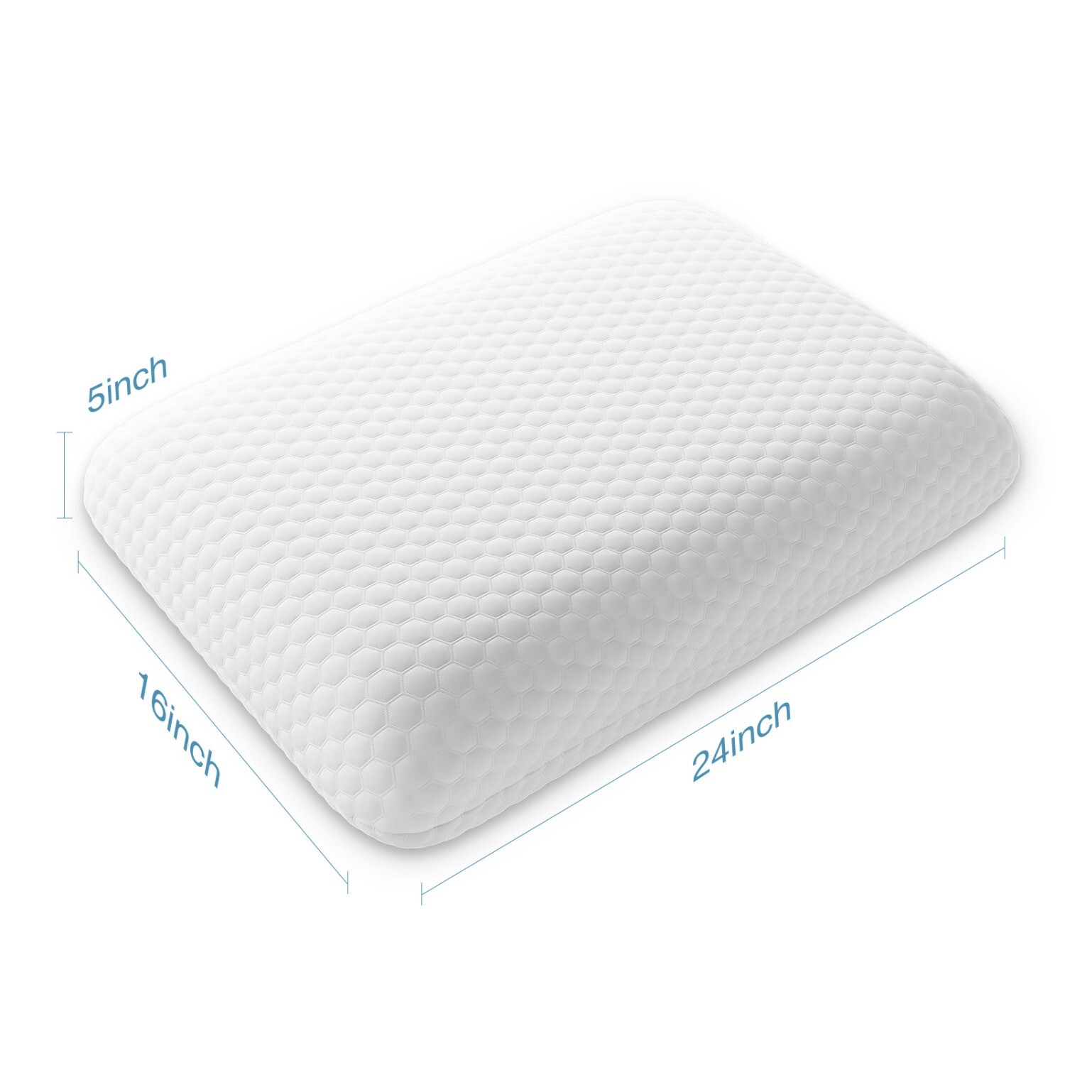 Memory Foam Neck Pillow with Pillowcase, Cooling Body Pillow for Side Sleeper gallery