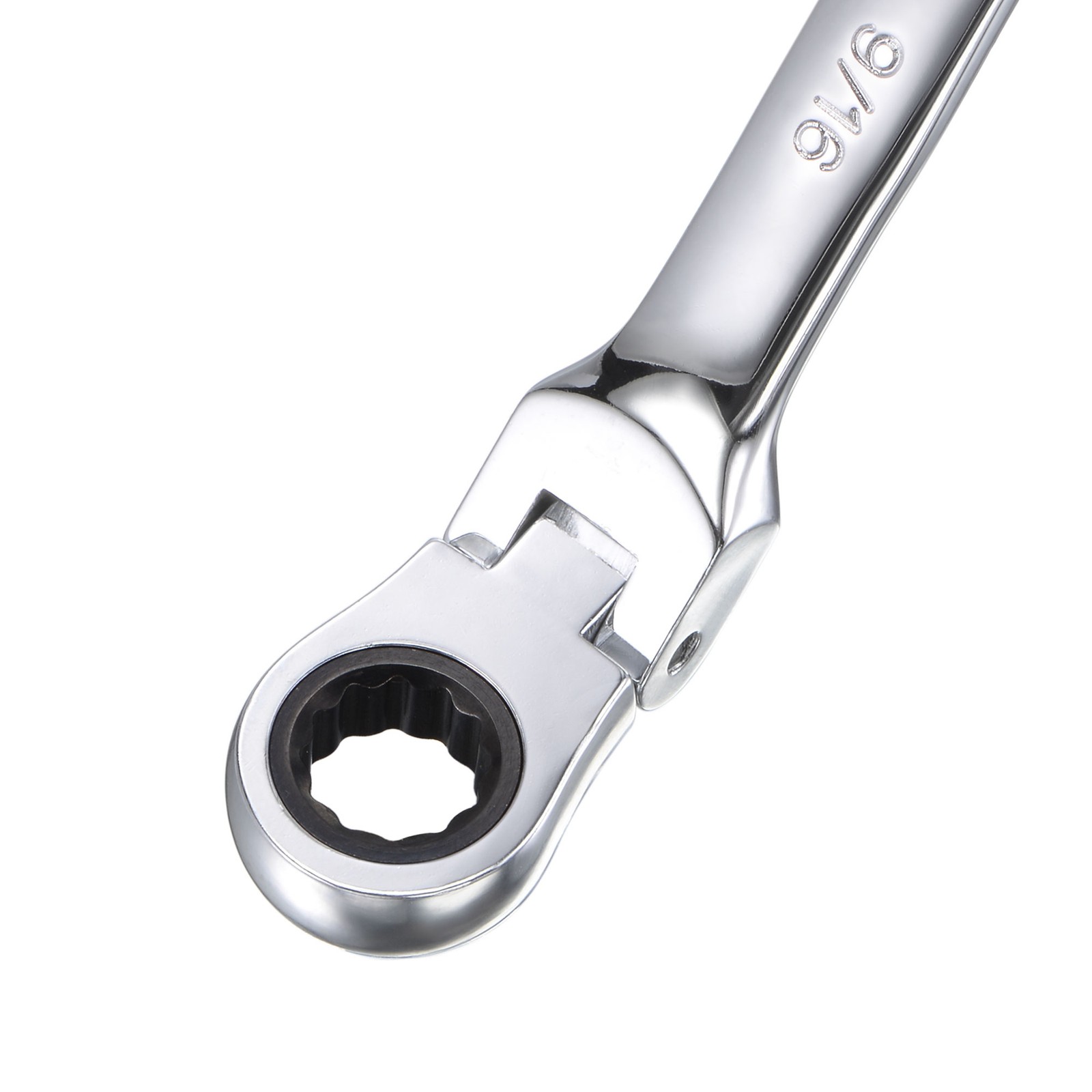 9/16" Flex Head Ratcheting Combination Wrench SAE 72 Teeth 12 Point Box Ended gallery