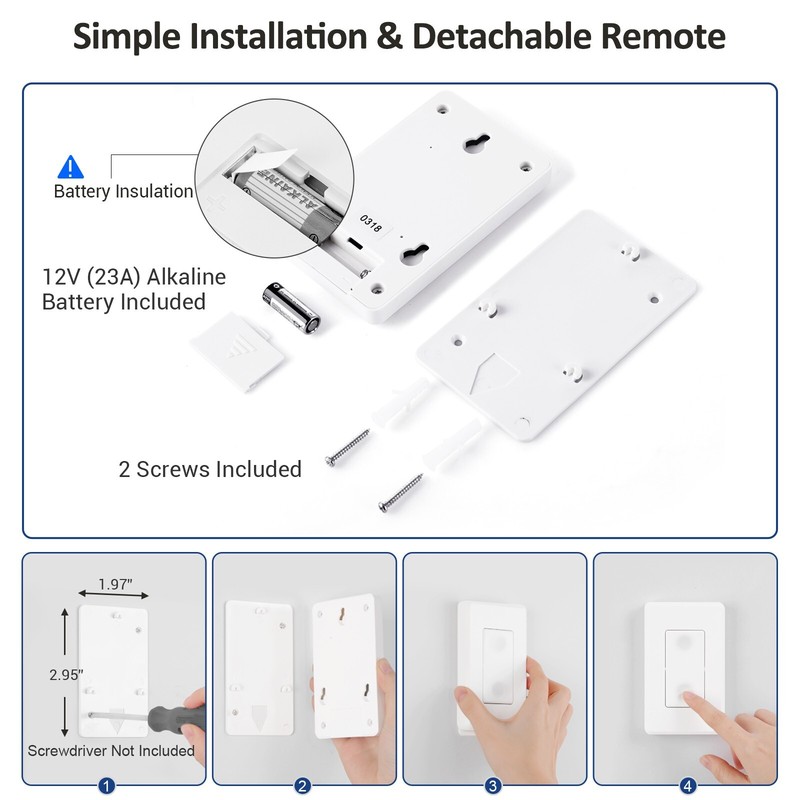 DEWENWILS Remote Control Light Socket Wireless Light Switch and Receiver Set gallery