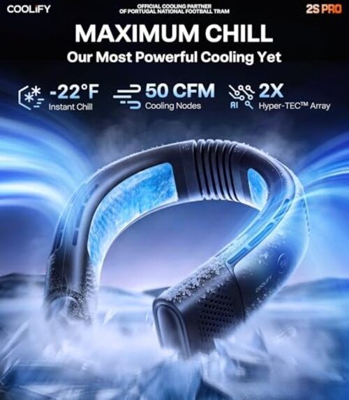 TORRAS Coolify 2026 Neck Air Conditioner 2S PRO, Ice-Feel Shadow Night Black gallery