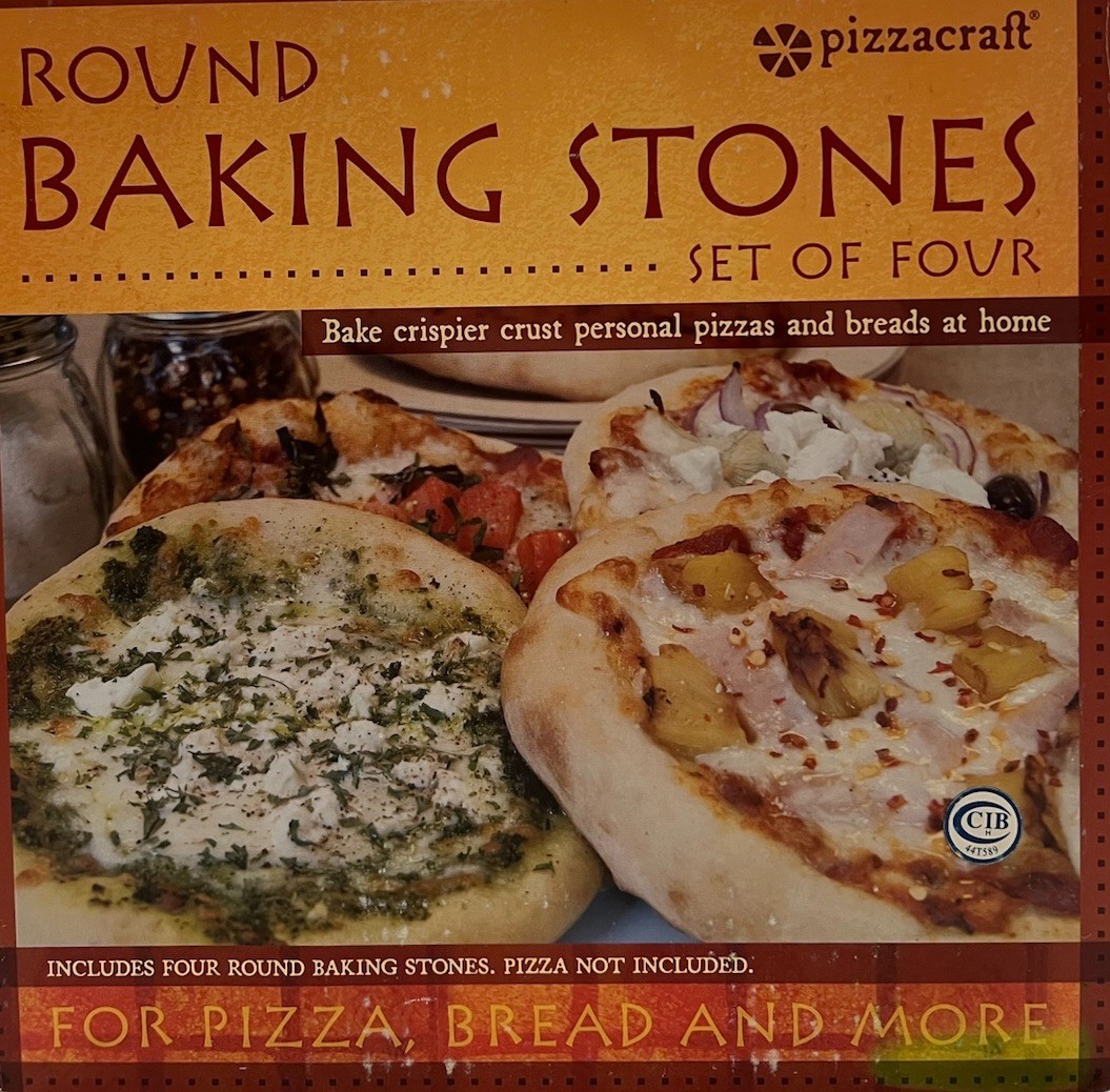 Pizzacraft 8 Inch x 4 Round Baking/Pizza Stones - for Oven or Grill Bread & More gallery