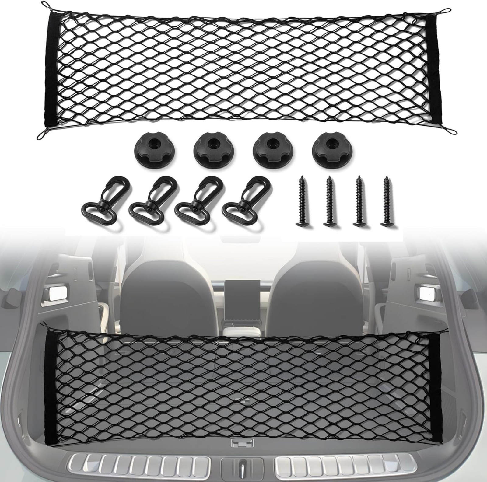 SUV Car Accessories Envelope Style Trunk Cargo Net Storage Organizer Universal gallery