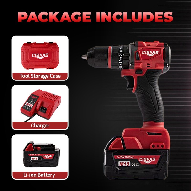 Cordless Brushless Electric Drill Driver w/ Battery & Charger - Clearance Sale gallery