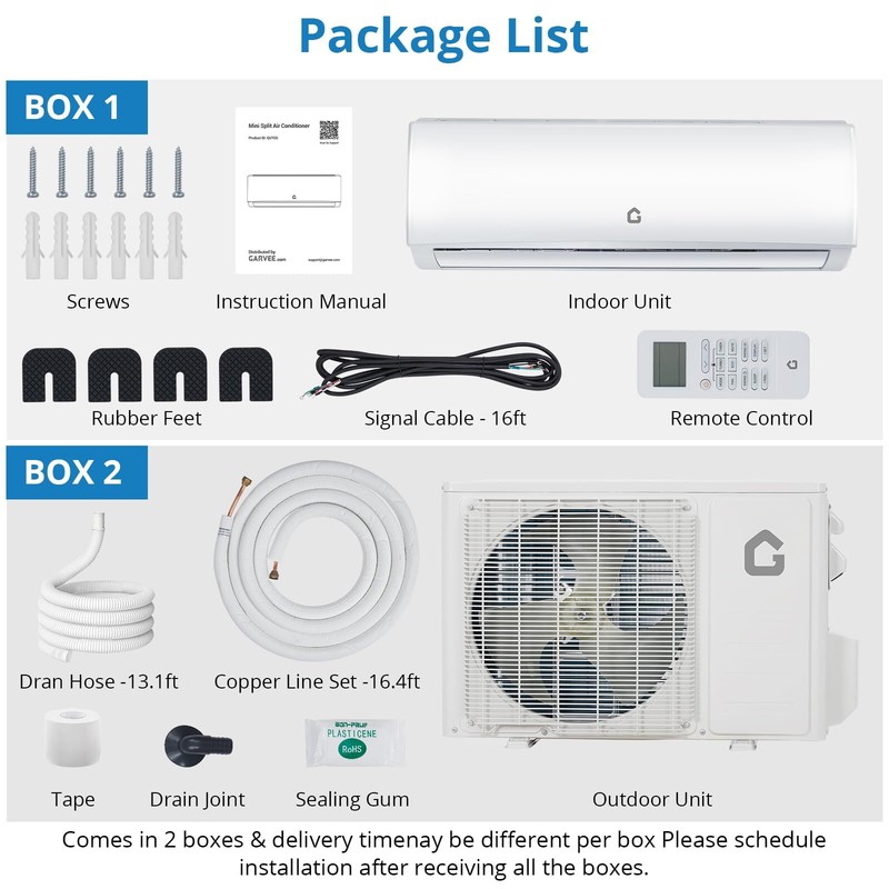 12000 BTU Mini Split Air Conditioner Heat Pump Ductless AC Cool Up to 750 Sq. Ft gallery