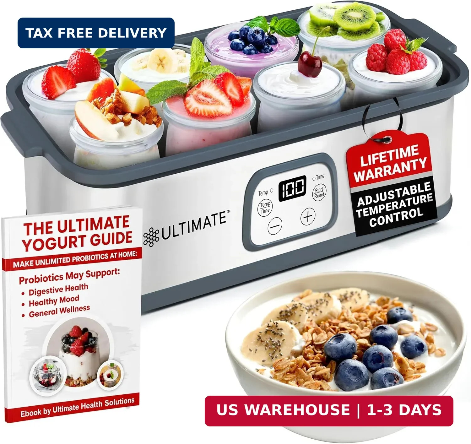 Ultimate Probiotic Yogurt Maker for Easy-to-Make Live Probiotics at Home with Ad gallery