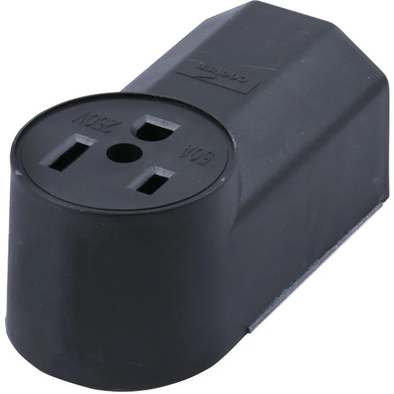 Forney 58402 Plastic Surface Mount Wall Receptacle, 220-Volt, 50 Amp, Nema 6-50 gallery
