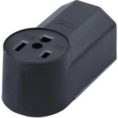 Forney 58402 Plastic Surface Mount Wall Receptacle, 220-Volt, 50 Amp, Nema 6-50