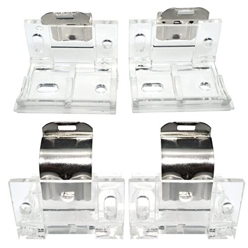 4 Pcs Cordless Shade Mounting Bracket with Metal Clips for 1" 25mm for PVC Co... gallery