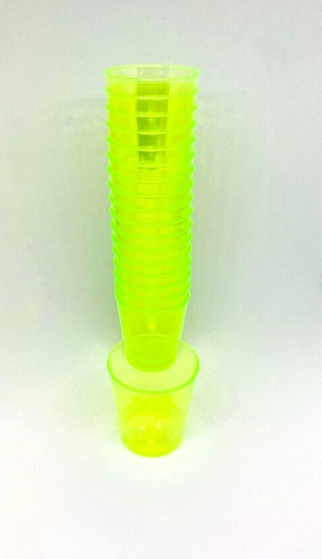 72 Disposable Plastic Glasses Party Multi Coloured Cups Shot Reusable Champagne gallery