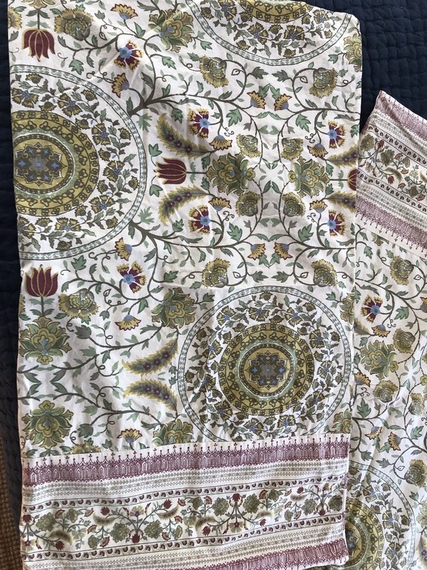 Boho Style Queen Comforter Set w/ 2 King Shams/Pillowcases Gold Purple Tapestry gallery