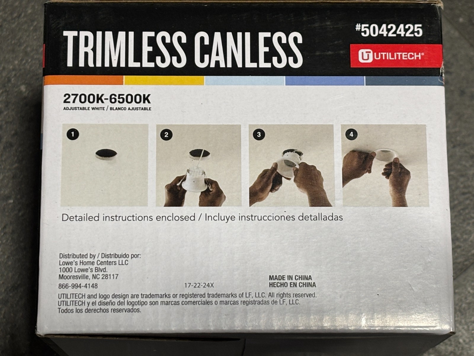 3X UTILITECH LED Trimless Canless Recessed 3" Downlight Dimmable Wet Rated gallery