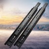 Black Full Extension Drawer Runners 14-20" 1 Pair Heavy Duty Ball Bearing Slides gallery