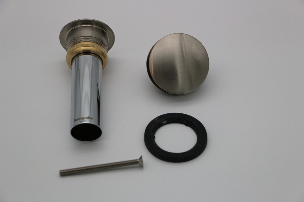 Hansgrohe 1-1/4" Push-Open Drain Assembly W/Overflow Model: 50100821