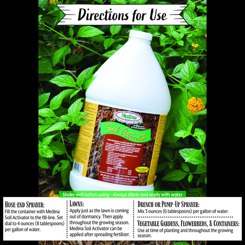 Liquid Soil Activator Promotes Root Growth Balances Soil 128 fl oz by Medina gallery