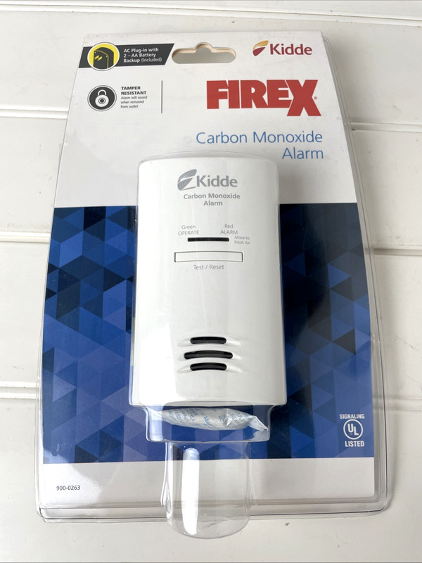 Kidde Firex Plug-In Carbon Monoxide Detector, AA Battery Backup gallery