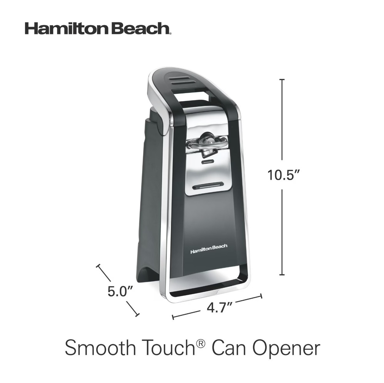 Hamilton Beach Smooth Edge Automatic Electric Can Opener, Black & Stainless gallery