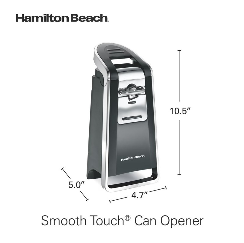 Hamilton Beach Smooth Edge Automatic Electric Can Opener, Black & Stainless gallery