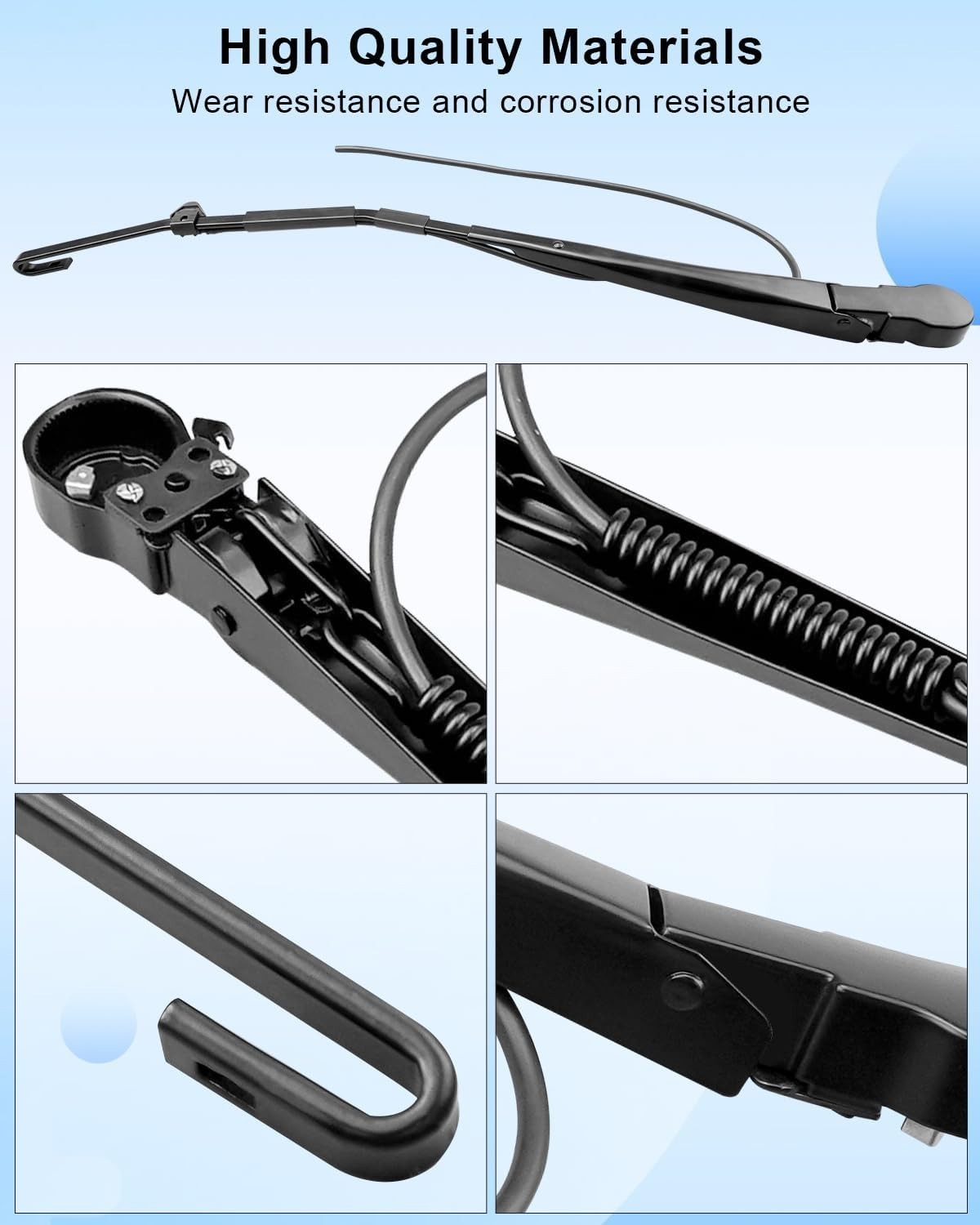2 Pcs Front Windshield Wiper Arm Fit for Freightliner Cascadia 2008-2025, 2Pcs gallery