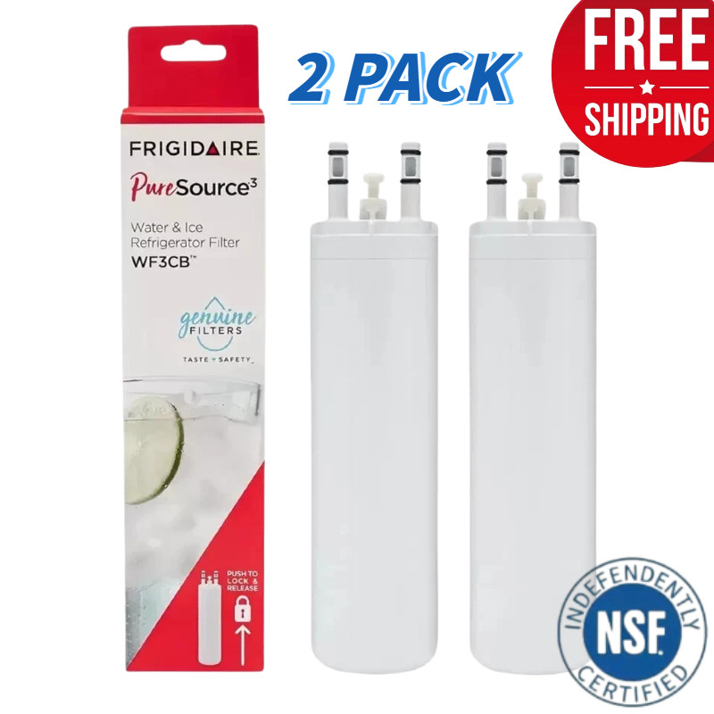 2 PACK Frigdaire WF3CB PureSource 3 Refrigerator Water Filter New Sealed gallery