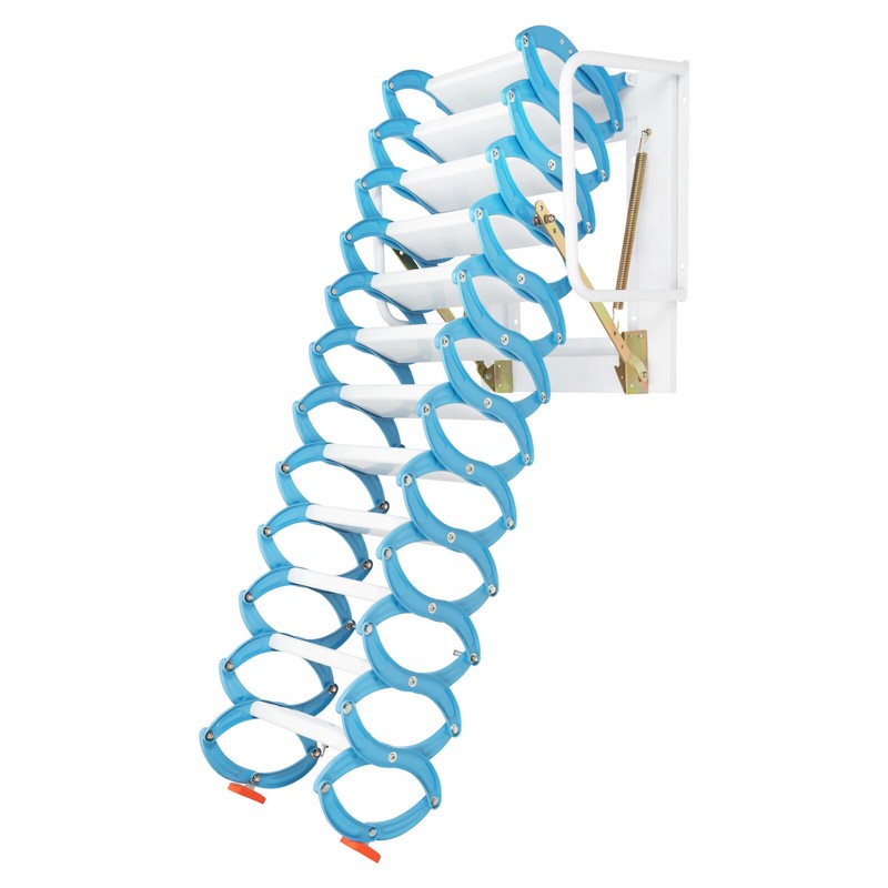 Attic Ladder Attic Pull Down Ceiling Ladder Access Stairs Carbon Steel Folding gallery