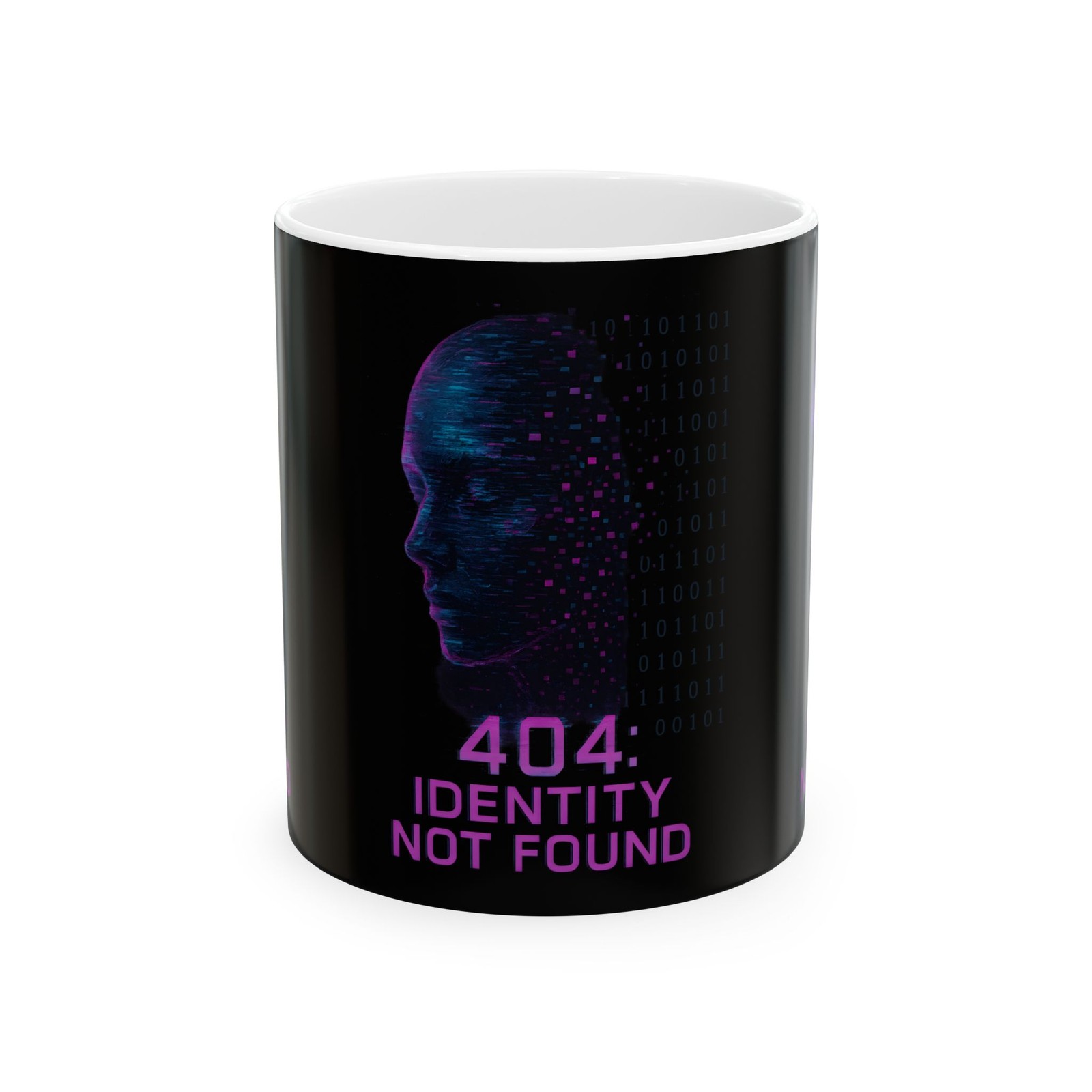 404 Identity Not Found Ceramic Mug, Unique Coffee Cup, Tech Lover Gift, gallery