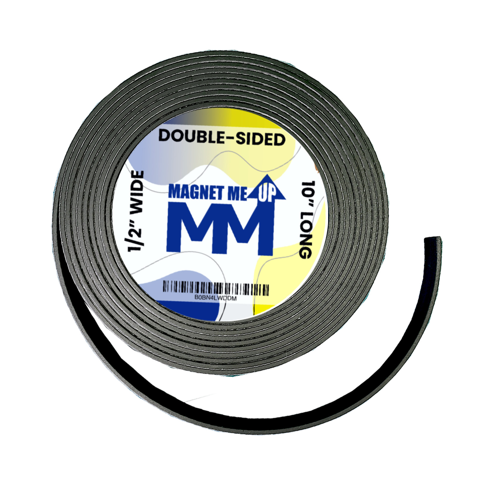 Magnet Tape - Self Adhesive Double Sided (10 Ft. x 0.5" x 1/16" Magnetic Strip) gallery