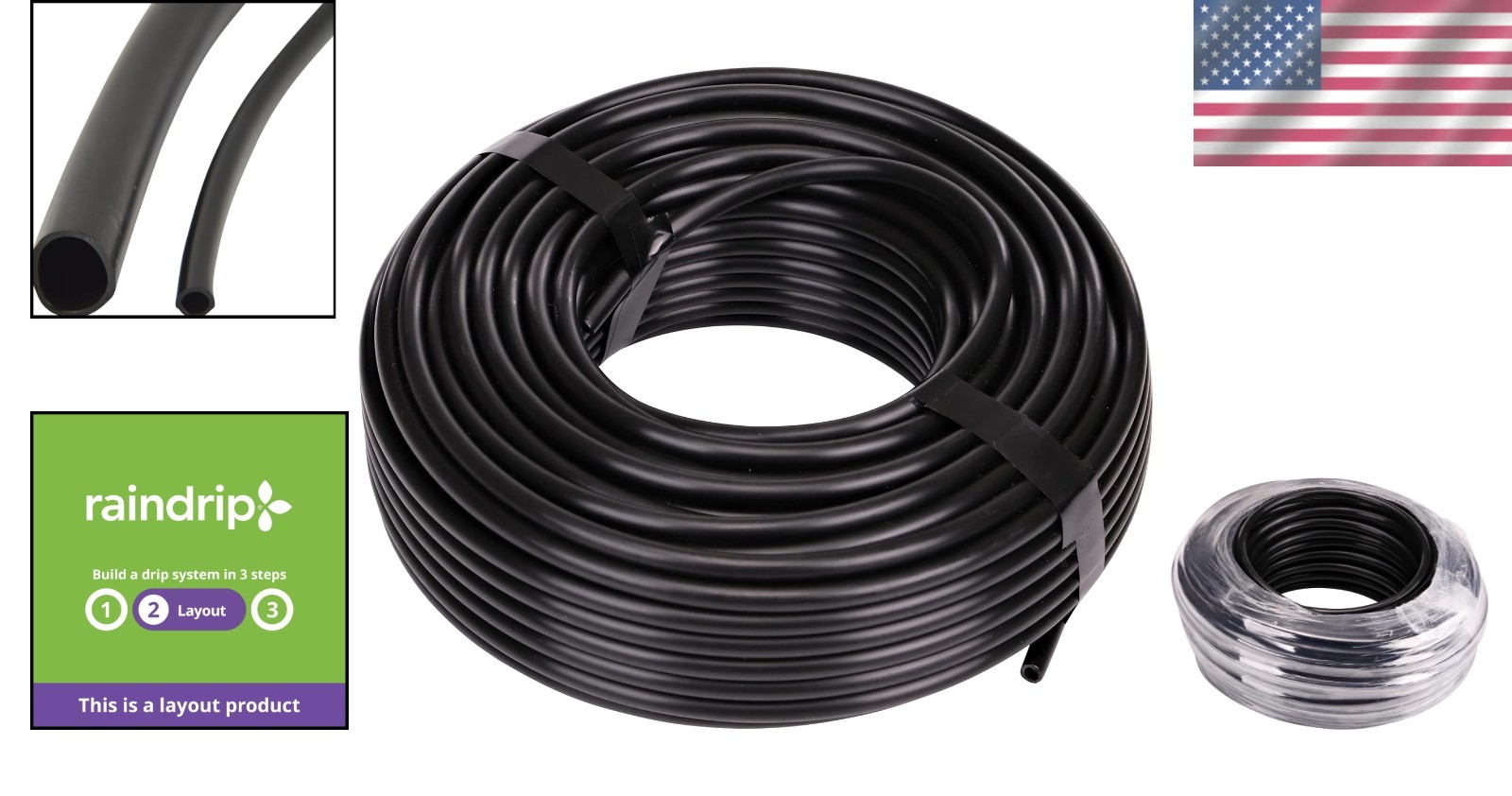 Eco-Friendly 100ft 1/4 Inch Drip Irrigation Tubing – Built for Long-lasting Use gallery
