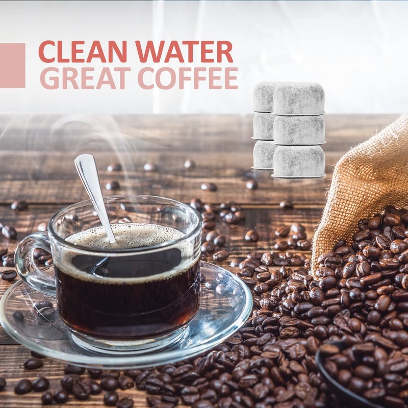 6 Pack Charcoal Water Filter Replacement Compatible with Cuisinart Coffee Maker gallery