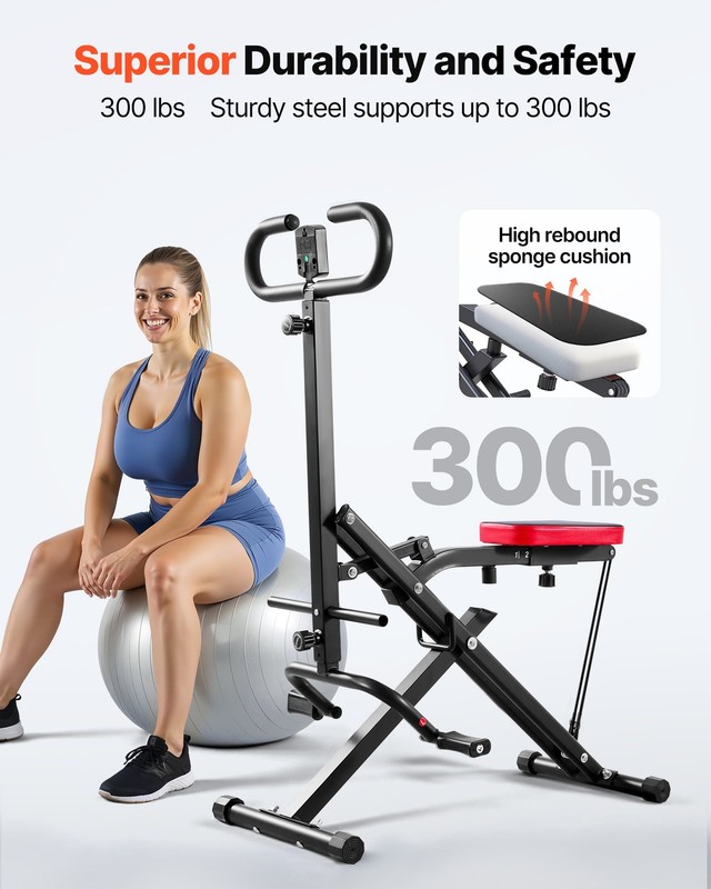 Squat Machine, Deep Squat Rowing Machine for Home, Easy Setup & Foldable Exercis gallery