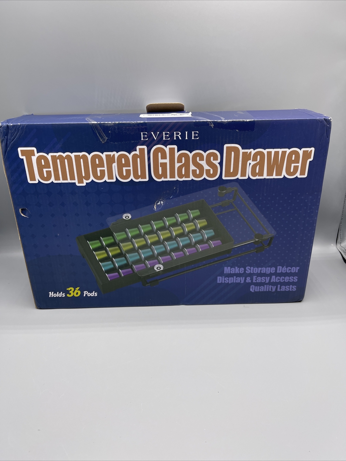 Everie Tempered Glass Drawer for Coffee Pods Holds 36 Pods gallery