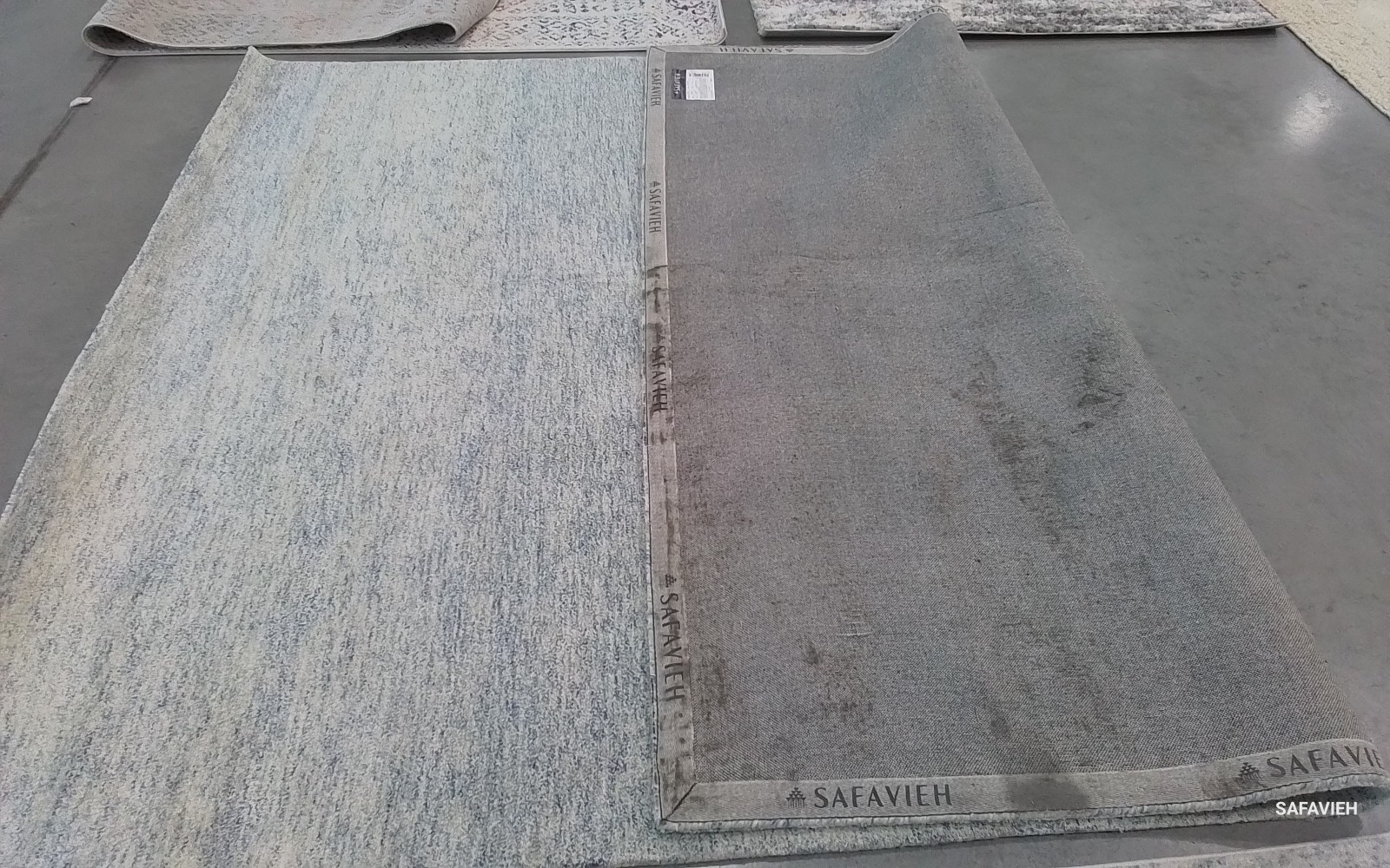 BLUE / IVORY 8'-0" x 10'-0" Back Stain Rug, Reduced Price 1172781734 MET867M-8 gallery