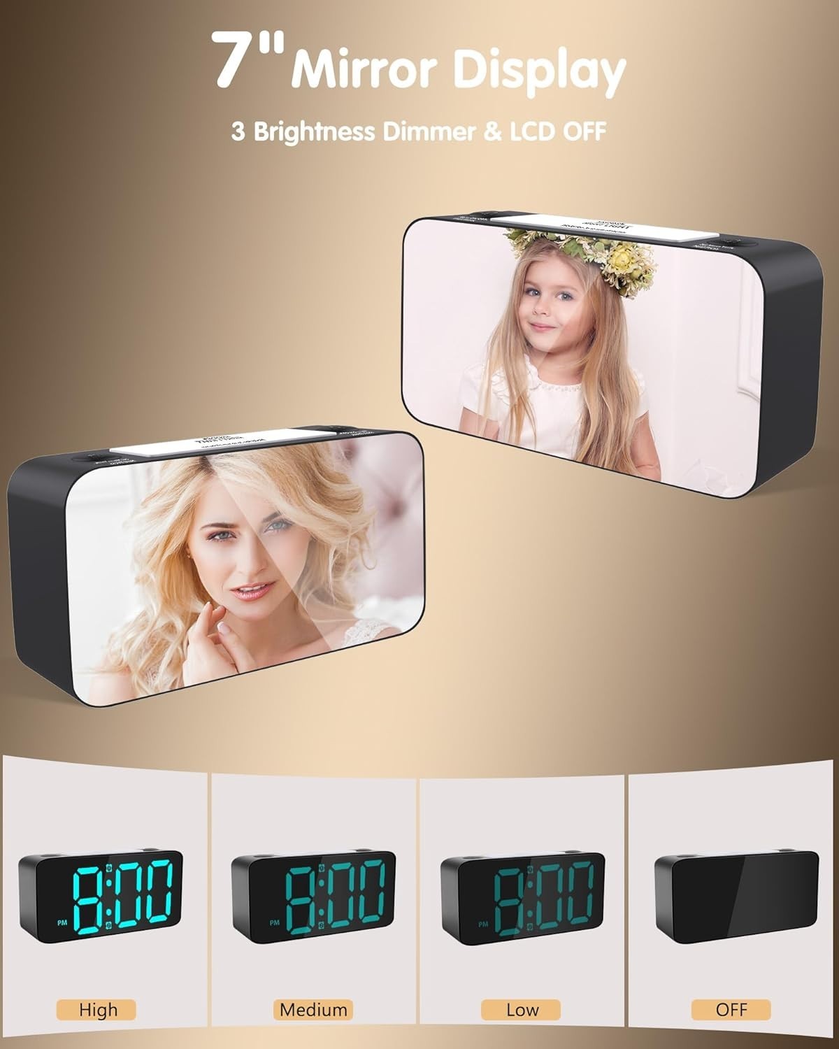 Extra Loud Alarm Clock with Bed Shaker Vibrating Alarm Clock for Heavy Sleepers gallery