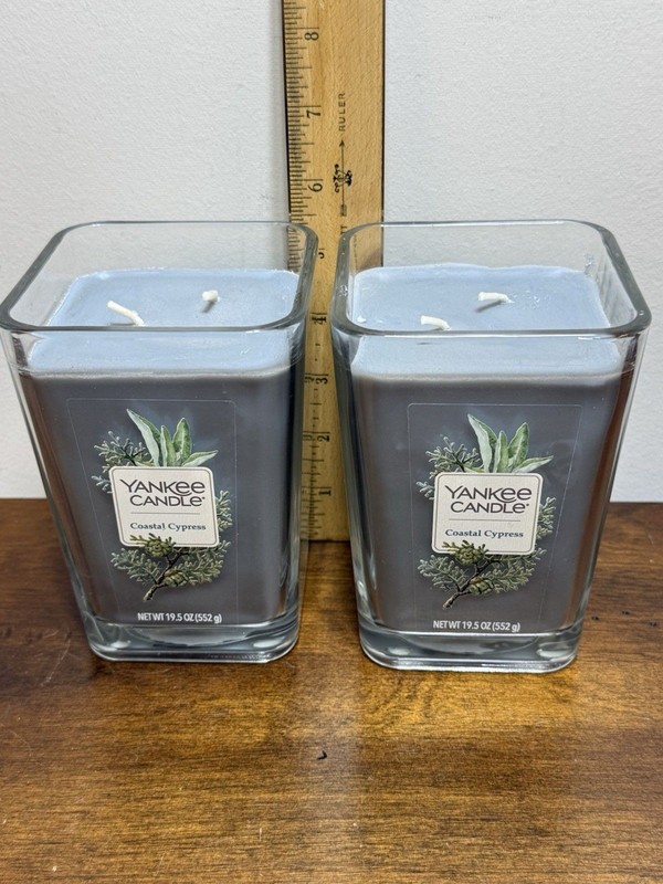 NEW 2 Yankee Candle Elevation Collection COASTAL CYPRESS 2 Wick Retired 19.5 Oz gallery