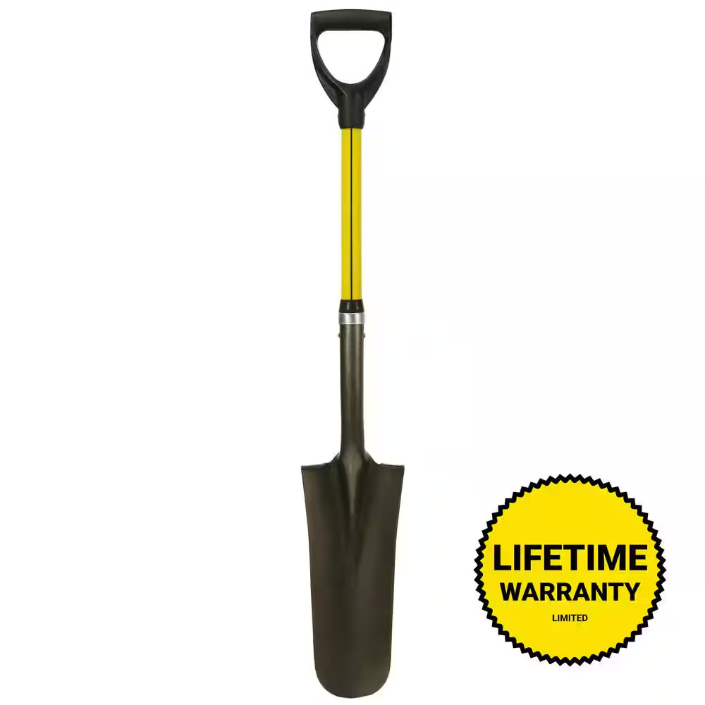 27 In. Classic Fiberglass Sharp Shooter Drain Spade with Heavy-Duty Steel Blade gallery