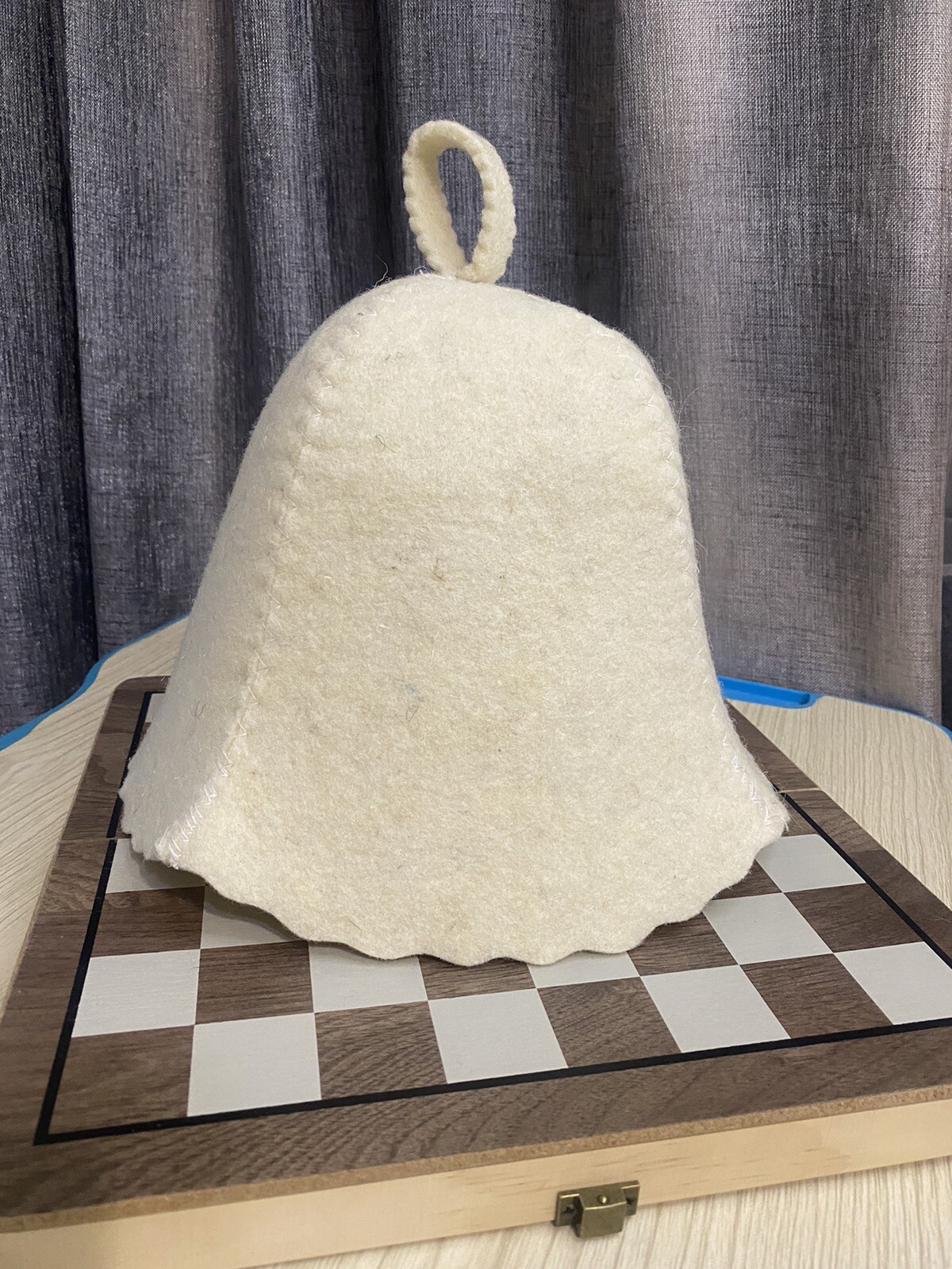 Wool Sauna Hat - Natural Felt Bath Hat For Man And Women gallery