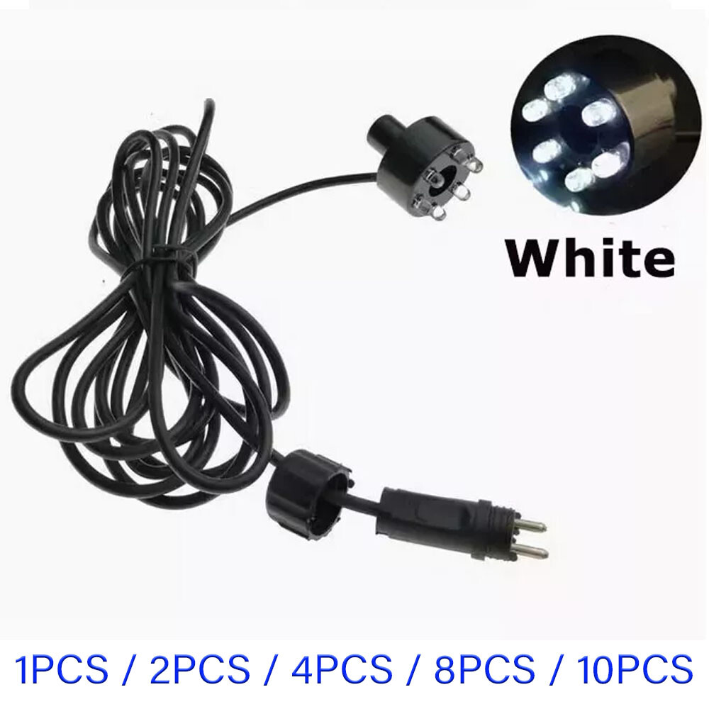 1/2/4/8/10Pcs Underwater 6-LED Light Ring For Fountain Pond Garden No AC Adapter gallery