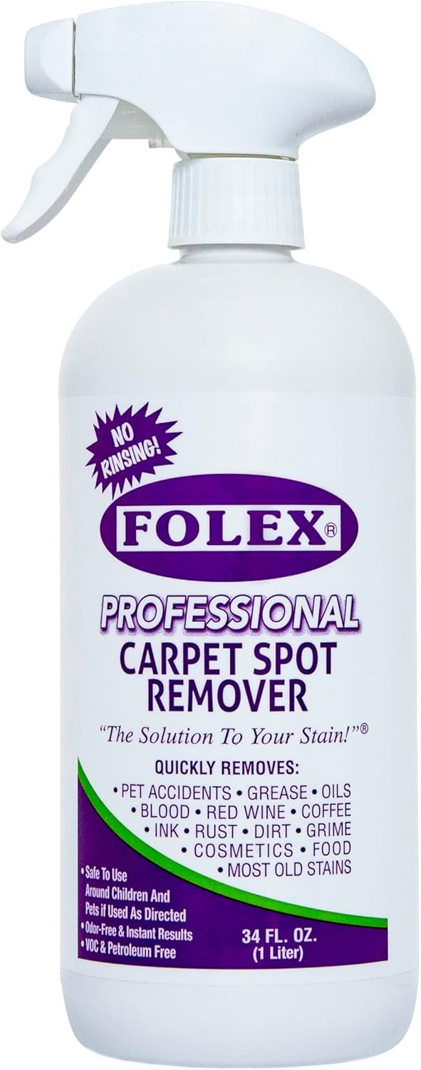 FOLEX Professional Carpet Cleaner Spray, Spot 34 Fl Oz (Pack of 1) gallery