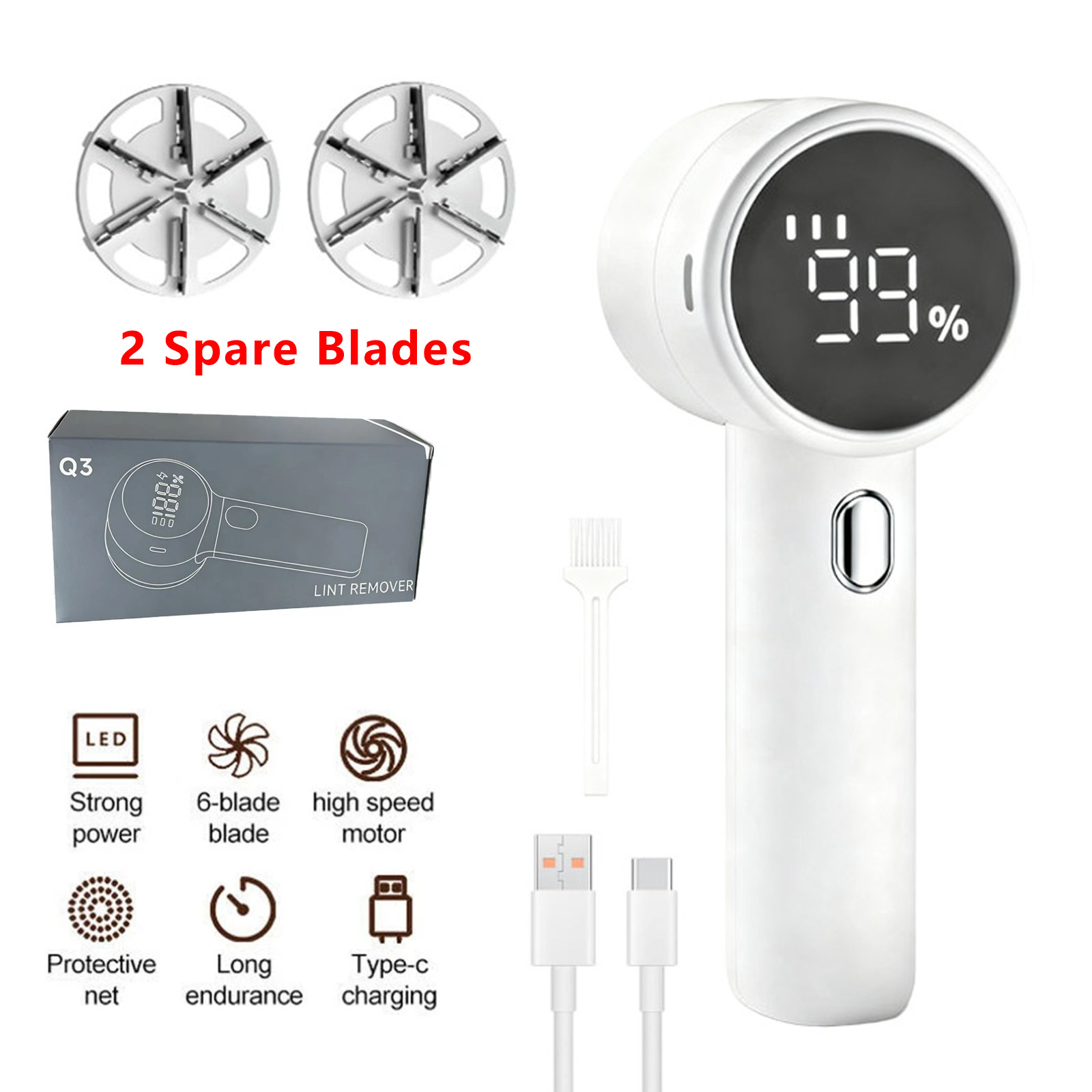Fabric Shaver, Sweater Shavers to Remove Pilling, High-Perf Defuzzer 3-speed US gallery