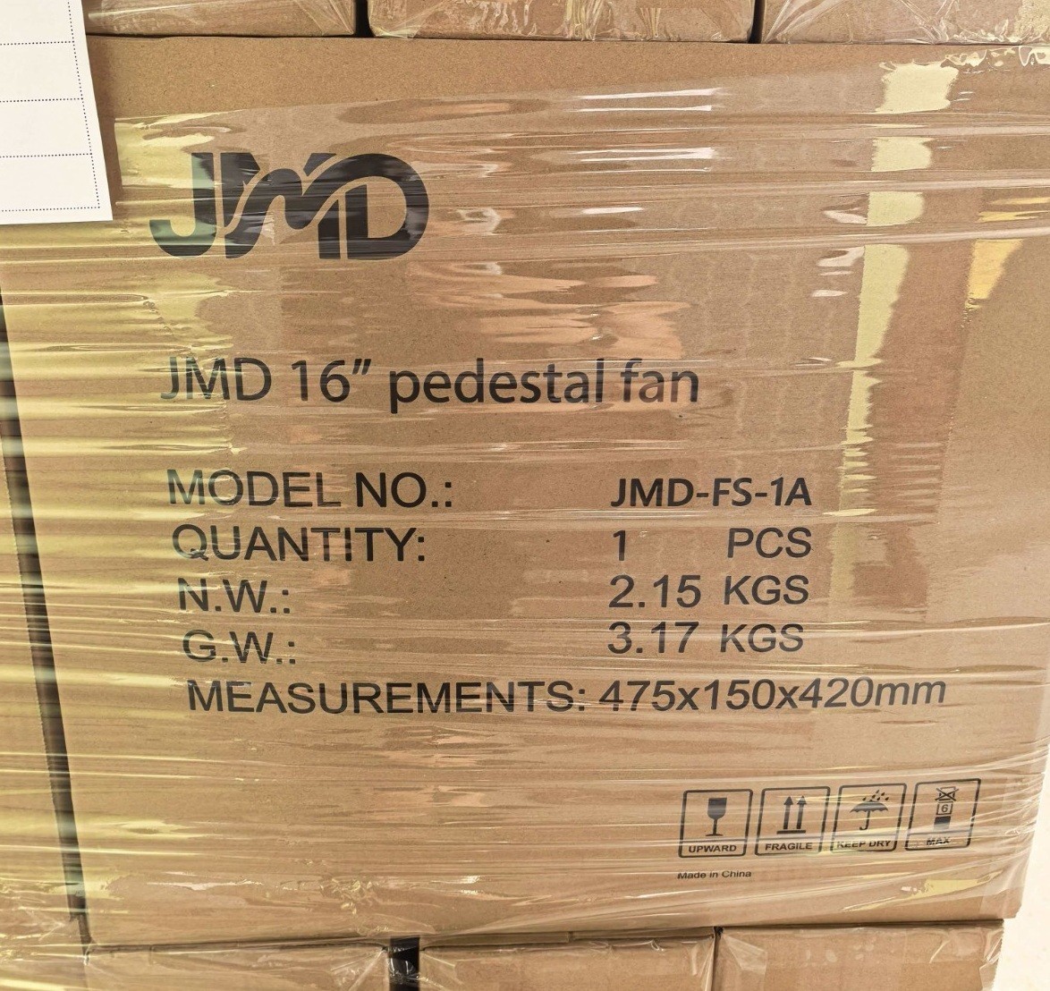 16" Pedestal Fan 3 Speed Oscillating Cooling Fan with 3 year warranty UK stock gallery