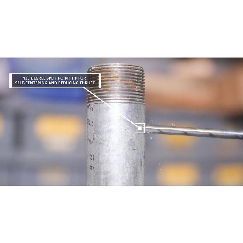 37/64 In. Contractor Grade Drill Bit with 1/2 In. 3-Flat Shank gallery