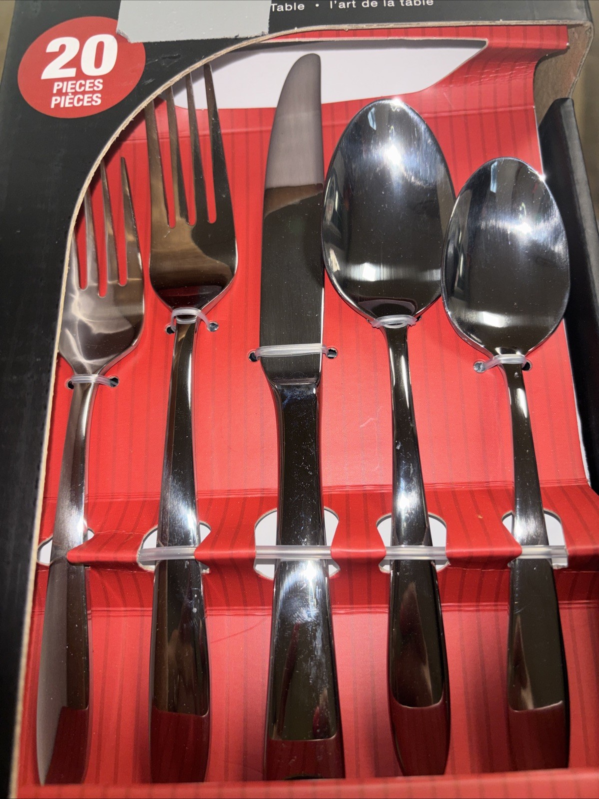 Mooncrest 20-Piece Flatware Set, Service for 4, Silver New In Box gallery