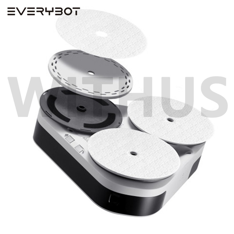 Everybot ThreeSpin TS400 Floor Mopping Robot Cleaner w/Remote Control - Tracking gallery