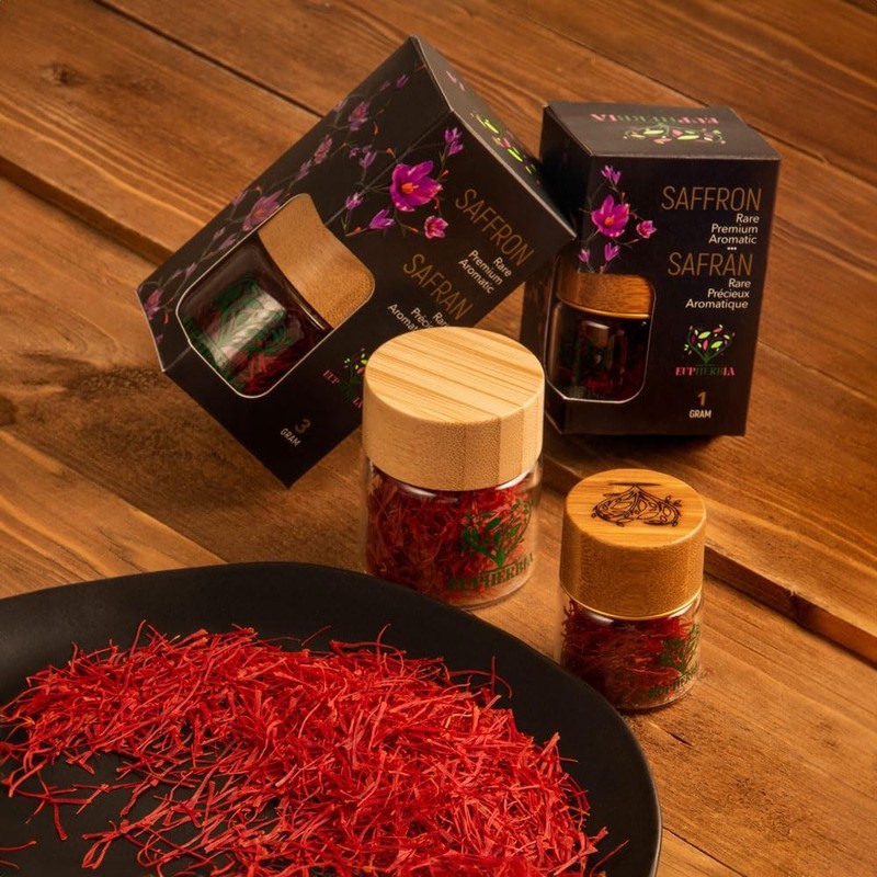 Saffron, Grade A+ All Red Saffron Threads, Pure, Premium, Aromatic, 100% Natu... gallery