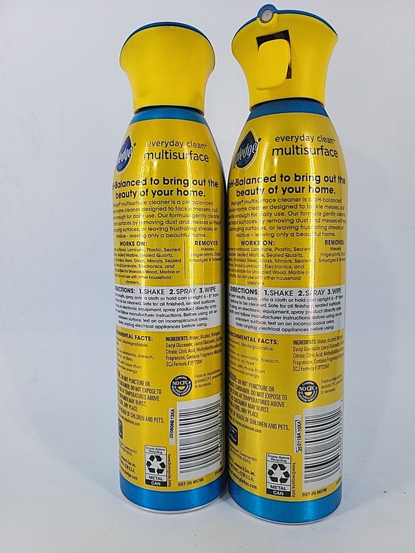 Pledge Everyday Clean Multisurface Cleaner Rainshower Aerosol 9.7 oz 2 Pack gallery