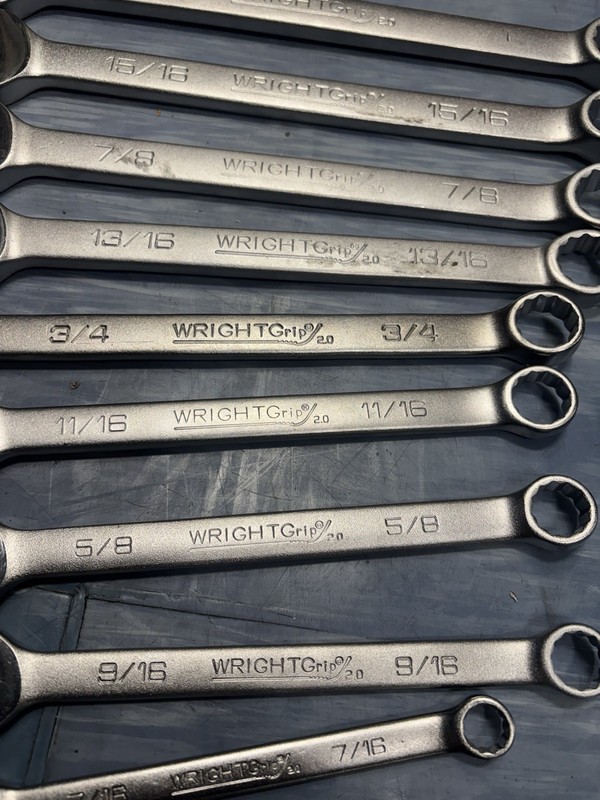 Wright Tool WrightGrip 2.0 SAE Combination Wrench Set Non-Ratcheting 13pc gallery